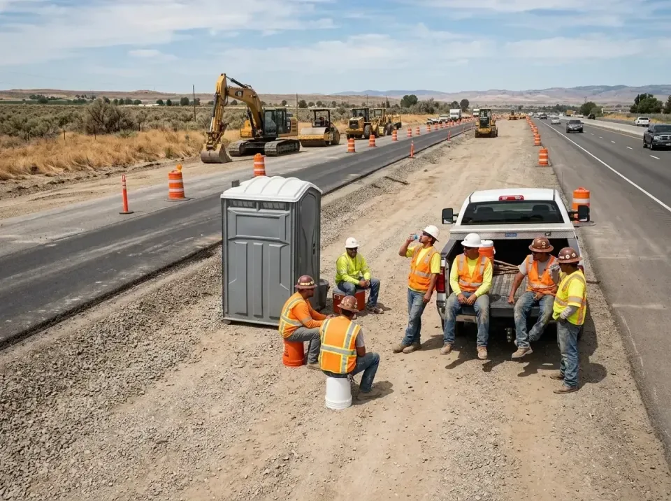 highway-road-construction-crew-007 — frequently asked questions, Porta Potty and Restroom Rentals in Covington, WA